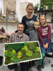 "Mechujeme spolu"...Rodinné/párové tvoření mechových obrazů