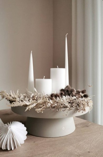 Netradiční adventní věnec - mám vlastní misku z loňska - Termíny kurzu: 25.11. 2025 od 16.30