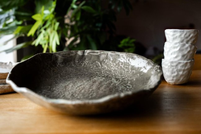 Keramický kurz - Keramická mísa s obtisky bylinek