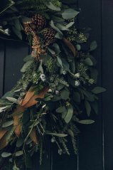 Zimní/vánoční věnec na dveře